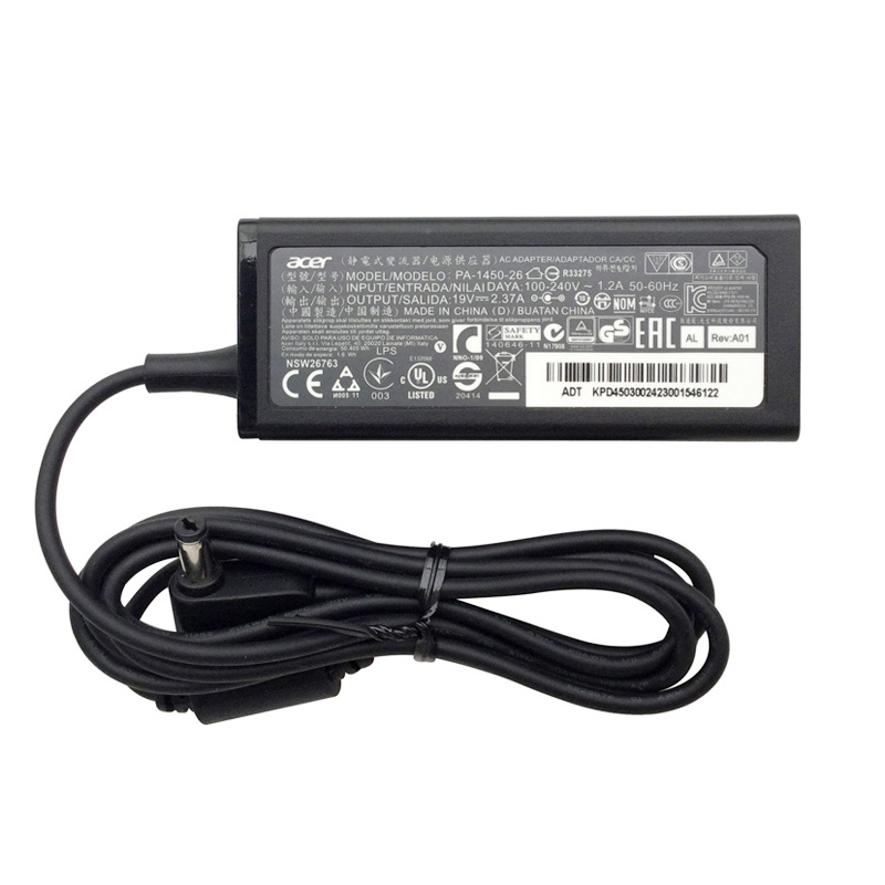 Acer Aspire ES1-131-C1JD ES1-131-C8TV Acer 45W 19V 2.37A 5.5 1.7MM Adaptateur Chargeur Adapter