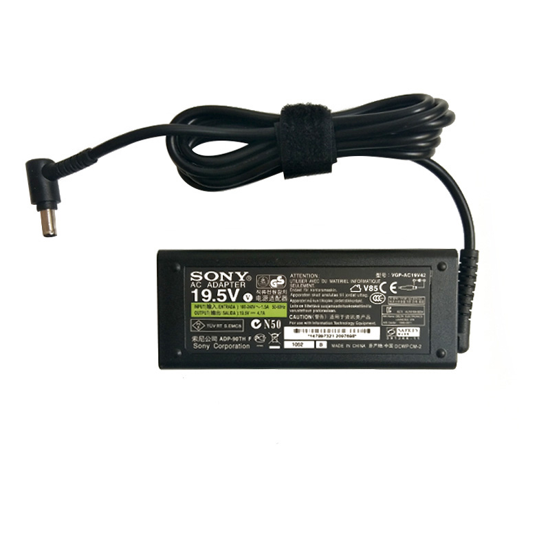 Sony Vaio Fit SVF14A16CXB SVF142190X CTO Sony 90W 19.5V 4.7A 6.5 4.4MM Adaptateur Chargeur Adapter