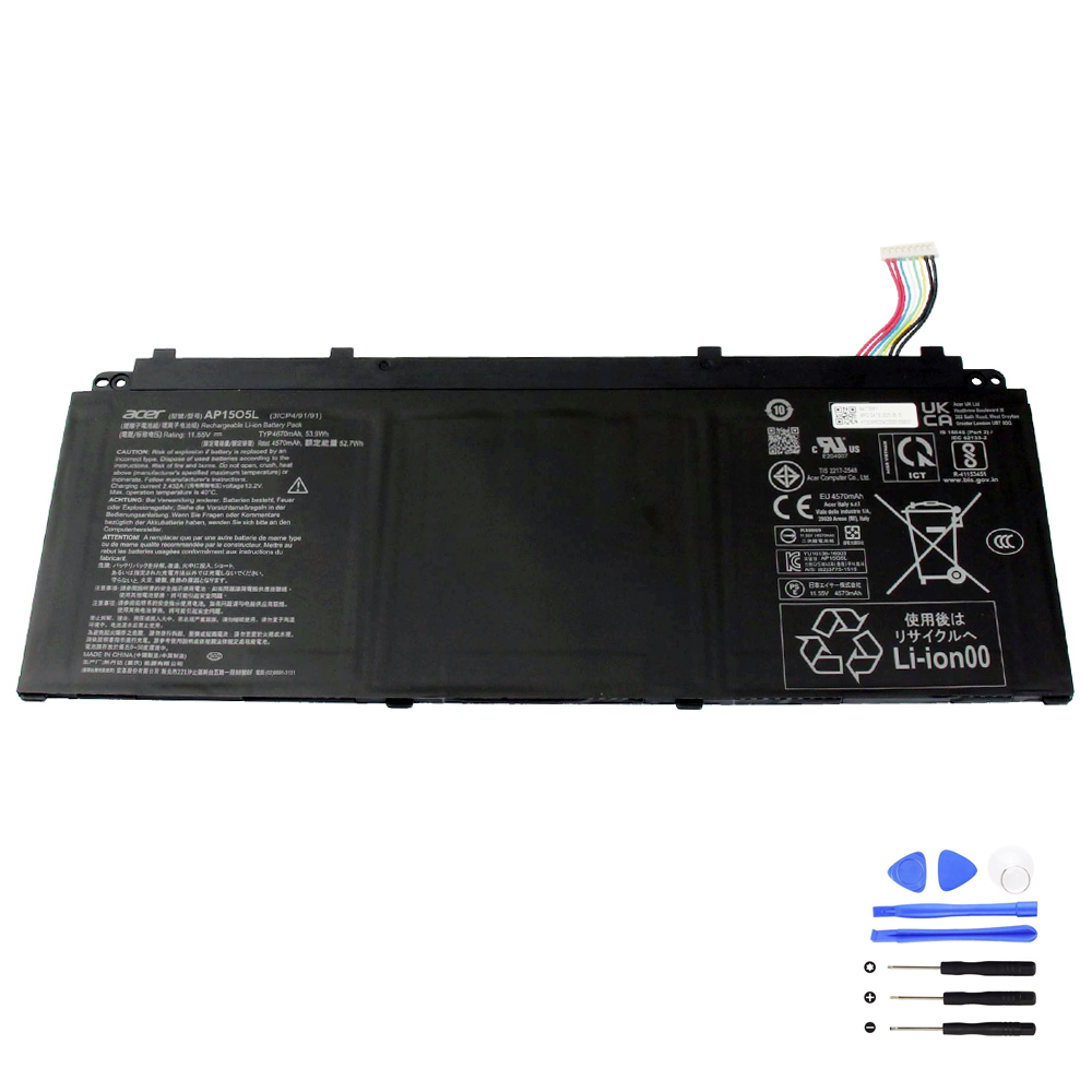 Batterie Acer AP15O5L A 53.9Wh