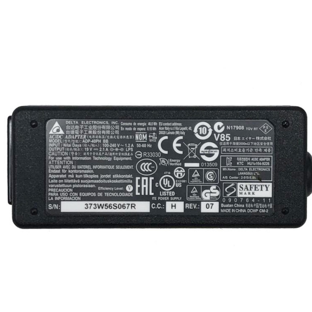 19V 2.1A 40W Delta 5.5mm 2.5mm AC Adaptateur Chargeur – Image 2