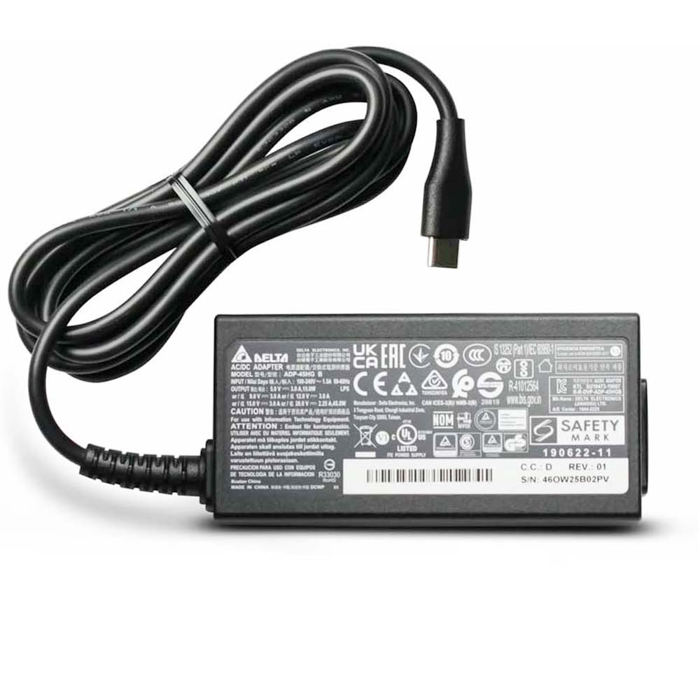 20V 2.25A 45W Delta USB-C Adaptateur Chargeur