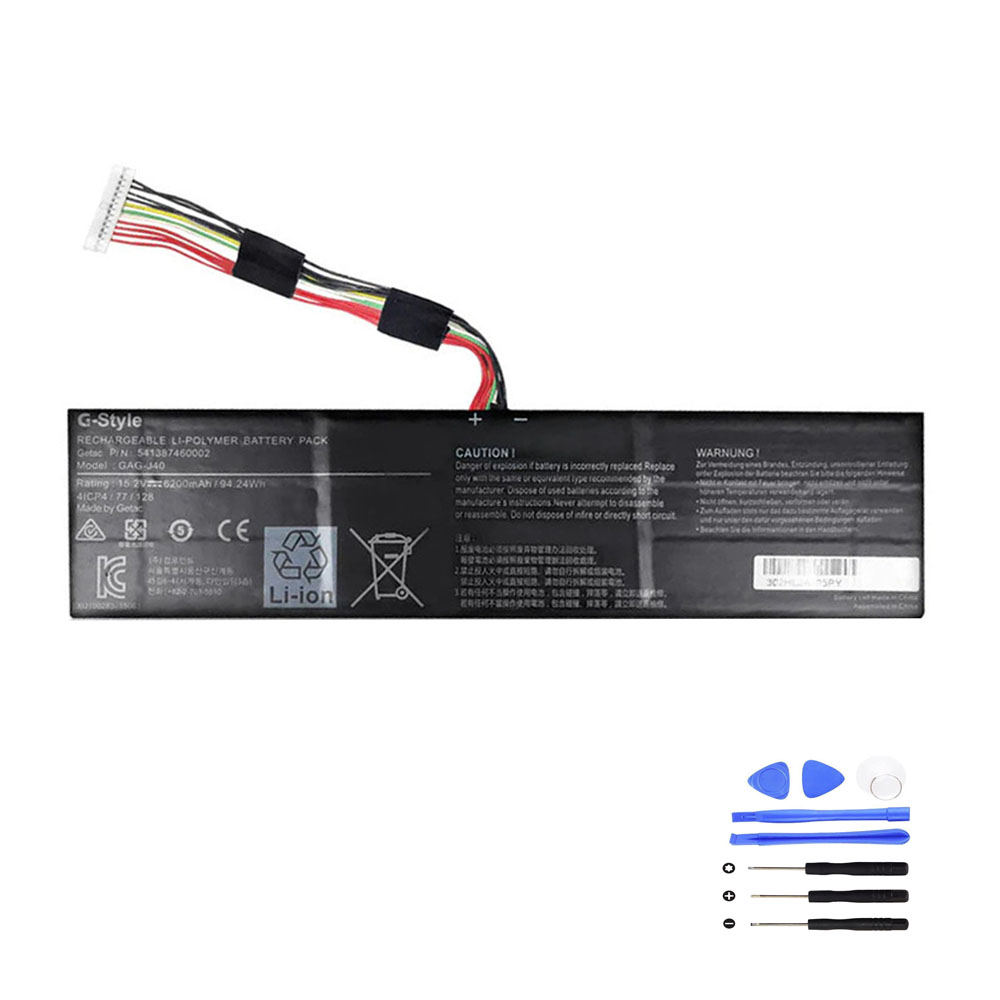 Batterie Gigabyte GAG-J40 29mm 94.24Wh