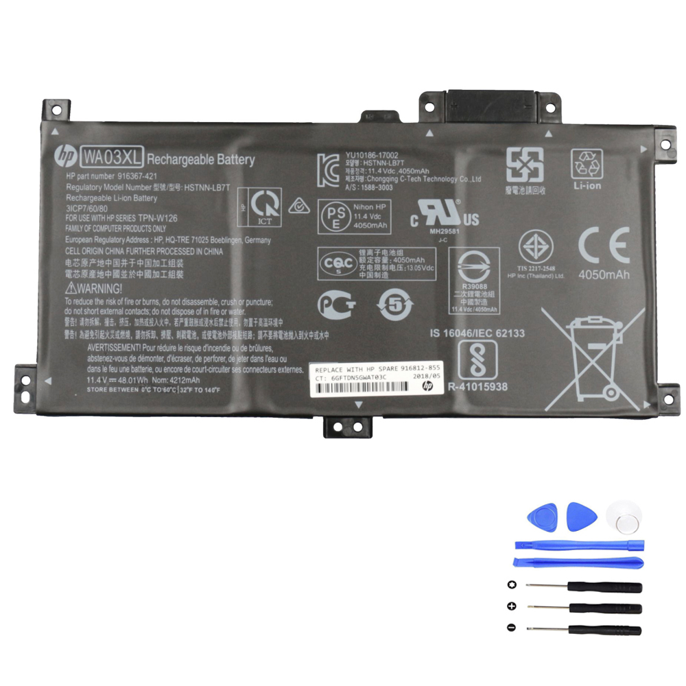 Batterie HP WA03XL 48Wh