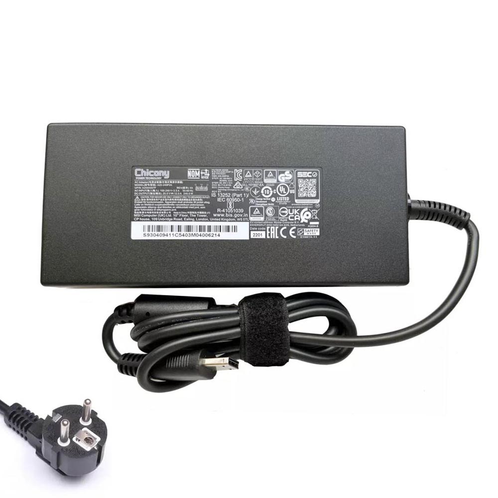 20V 12A 240W MSI Connexion rectangulaire AC Adaptateur Chargeur