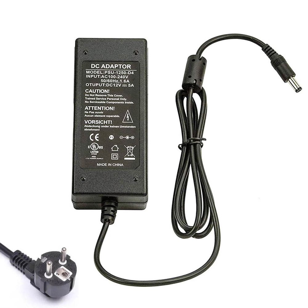 12V 5A 60W Delta 5.5mm 2.5mm AC Adaptateur Chargeur