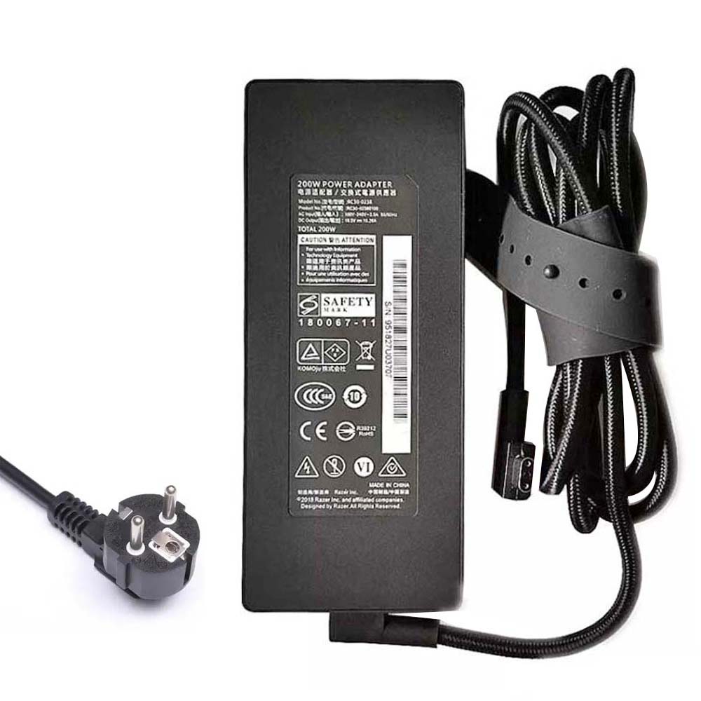 19.5V 10.26A 200W Razer 3-Pin Tip AC Adaptateur Chargeur