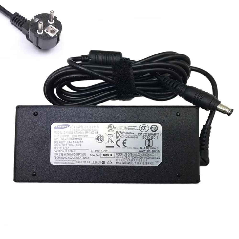 19V 4.74A 90W Samsung 5.5mm 3.3mm AC Adaptateur Chargeur