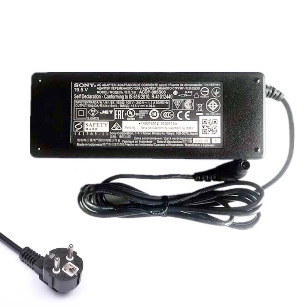 19.5V 4.35A 85W Sony 6.5mm 4.4mm AC Adaptateur Chargeur