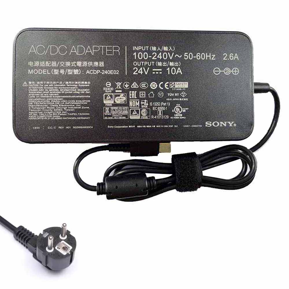 24V 9.4A-10A 240W Sony ACDP-240E01 ACDP-240E02 Rectangular TV Adaptateur Chargeur